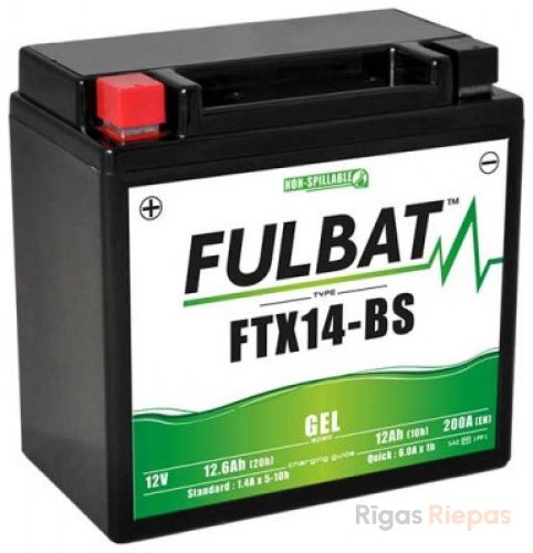 FULBAT GTX14-BS (FTX14-BS Gel) 12Ah 200A