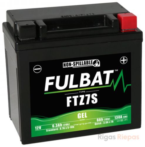FULBAT GTZ7S (FTZ7S Gel) 6Ah 130A
