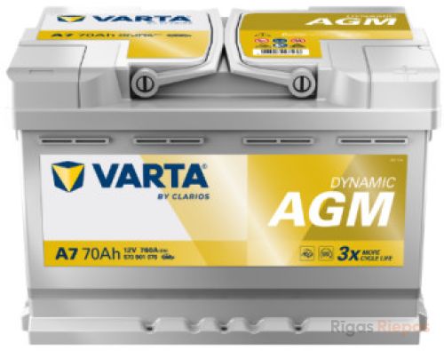 VARTA AGM A7 70Ah 760A