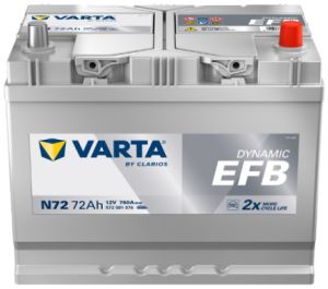 VARTA EFB N72 72Ah 760A